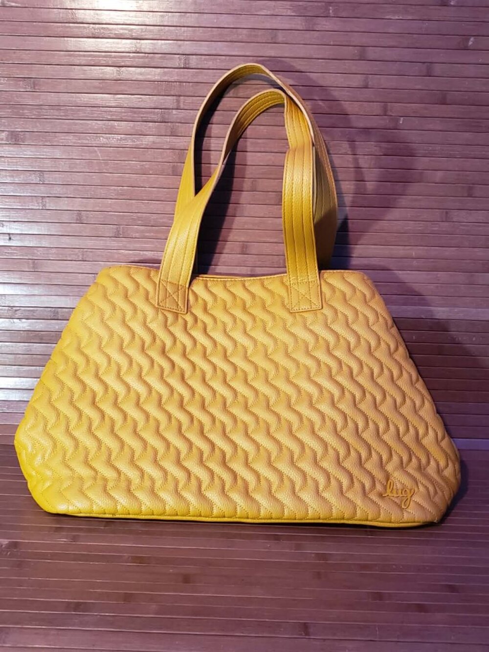 LUG Classic VL Quilted Carryall Tote - Tempo Amber Like New
